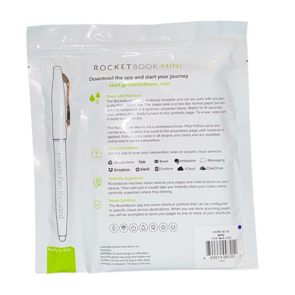 NIB Rocketbook Mini Reusable Notebook - Picture 8 of 8